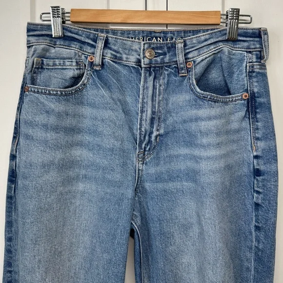 American Eagle Strigid Ripped Mom Jean, Size 6 - Picture 4 of 5